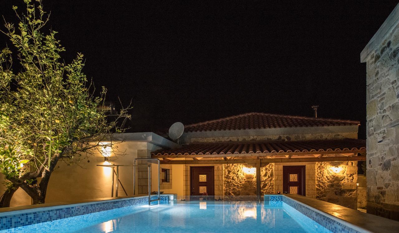 Private Sapphiros Villa Kissamos Bagian luar foto